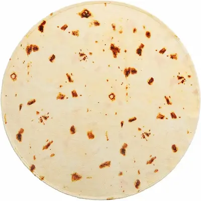 Burritos Pattern Blanket, 1/5 Counts Portable Soft Breathable Comfortable Throw, Comfy Bedding for Halloween Decor, Funny Gif...