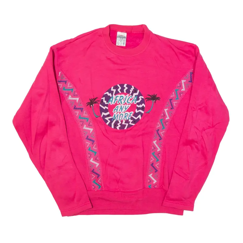 CAMPAGNOLO SPORT Africa Sweatshirt Pink 90s Womens UK 12
