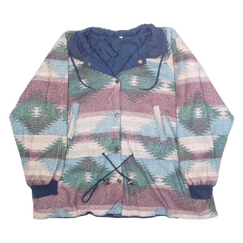Womens Jacket Pink Crazy Pattern XL