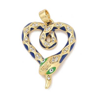 Brass Micro Pave Cubic Zirconia Pendants