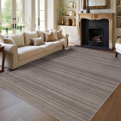 Garvee Washable Rugs 10x13 Large Soft Polyester Non-Slip Stain Resistant TPR Backing Modern Living Room Bedroom Office