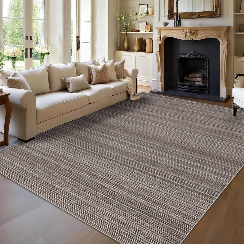 Garvee Washable Rugs 10x13 Large Soft Polyester Non-Slip Stain Resistant TPR Backing Modern Living Room Bedroom Office