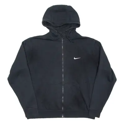 NIKE Womens Black Hoodie Full Zip 2XL