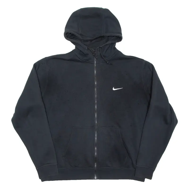 NIKE Womens Black Hoodie Full Zip 2XL