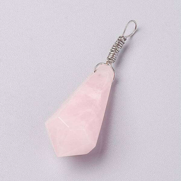 Natural Rose Quartz Pendants