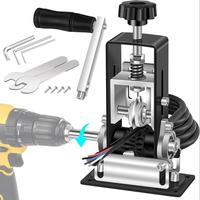 Manual Wire Stripper Machine, 1 Set Adjustable Wire Stripper Machine, Drill Powered Cable Wire Peeler Stripping Tool for Scra...