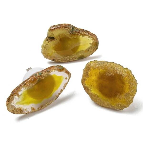Dyed & Heatsd Natural Agate Slice USB Night Light Decoration