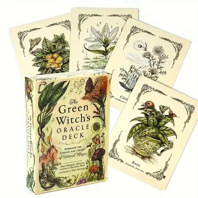 Witch's Oracle Deck, Embrace The Wisdom and Insight Of Natural Magic Witch Witchcraft Series Tarot Cards, Adults Party Game C...