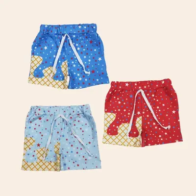 4th of July Kids’ Ice Cream Cozy Shorts Cute Clothes