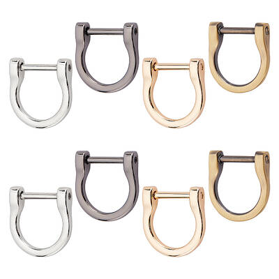 8Pcs Zinc Alloy D-Rings