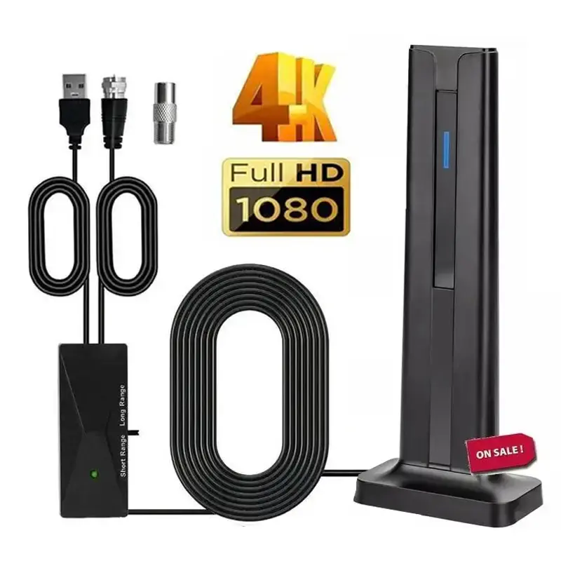 TV Antenna Digital HD Antena Indoor HDTV 1080P 4K Long Range