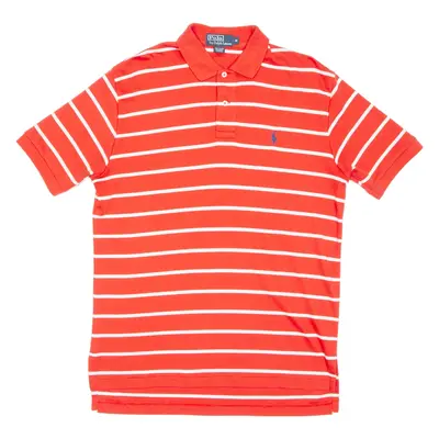 POLO RALPH LAUREN Mens Polo Shirt Red Striped M