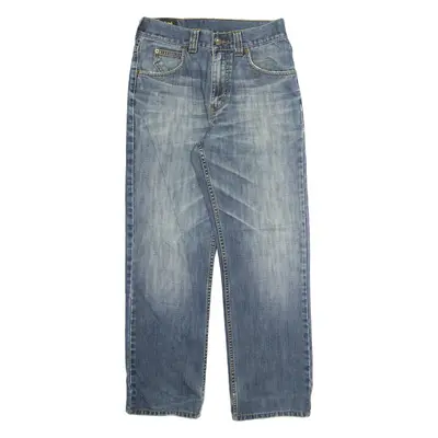 LEE Mens Jeans Blue Regular Straight Stone Wash W30 L28