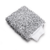BLACKLINE Microfiber Wash Mitt: Ultra-soft, scratch-free, high-absorbency, lint & streak-free. Perfect for foam cannon & buck...