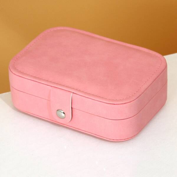PU Leather with Lint Jewelry Storage Box