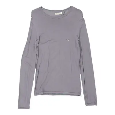 Emporio Armani Long Sleeve T-Shirt - Large Grey Cotton | Size: large