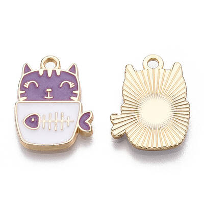 Golden Plated Alloy Enamel Pendants
