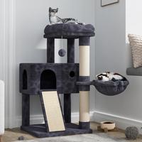 MUTICOR 36 Inch Cat Tower with Plush Cat Hammock, Luxury Cat Condo & Sisal Scratching Post for Indoor Cats, Pet Furniture