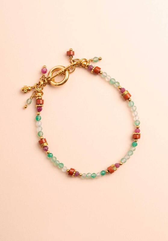 Bracelet F Bracelet F Bracelet 22035 15-Green-Agate | Color: 15 GREEN AGATE | Size: U