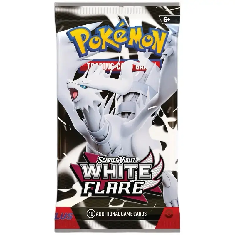 Pokemon Trading Card Game Scarlet & Violet White Flare Booster Pack - 10 Additional Game Cards for Collectors