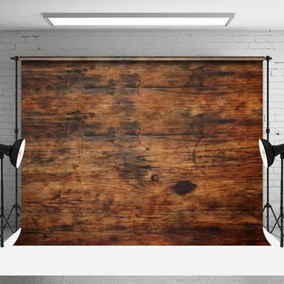 Old Aged Brown Wood Texture Backdrop For Photo Booth - Aperturee
