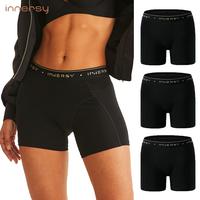 Innersy Women's 4-Inch Inseam Boxer Briefs 3-Pack Cotton Boyshorts Underwear Soft & Comfortable Breathable & Stretchy for Eve...