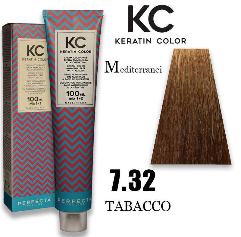 Kc keratin cream color 100ml 7.32