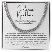 Promise Necklace For Him, Personalized Sentimental Gifts For Boyfriend, To My Man Necklaces, Birthday Valentine Anniversary G...