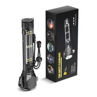 Strong Light Flashlight, 10 In 1 Multifunctional Safety Hammer 6000LM Flashlight, Car Self-Rescue Broken Window Hammer With A...