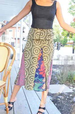 Petra mixed maxi skirt - Wholesale - Upcycled ***Available to pre-order ss23*** | Size: S/M M/L L/XL (2 2 2) | Color: Assorte...