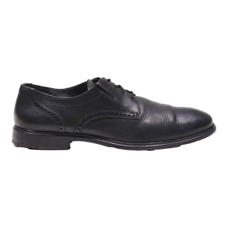 LLOYD Brogue Shoes Black Leather Mens UK 9