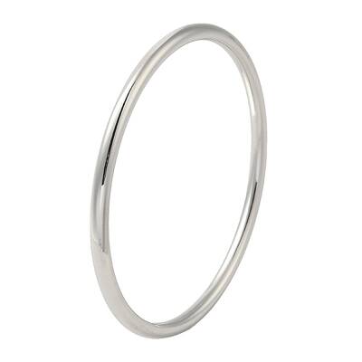 Non-Tarnish 304 Stainless Steel Simple Roung Ring Bangles for Women