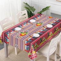 Heavy Duty Vinyl Tablecloth with Polyester Backing Waterproof Oil-Proof Plastic Table Cloth Stain-Resistant Wipeable Rectangl...