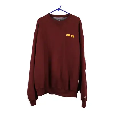 Con-Lyn Champion Sweatshirt - 2XL Burgundy Cotton Blend