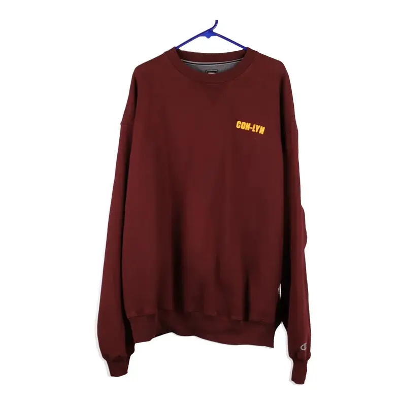 Con-Lyn Champion Sweatshirt - 2XL Burgundy Cotton Blend