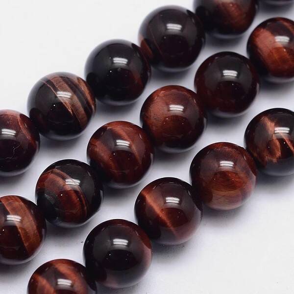 Natural Tiger Eye Round Bead Strands