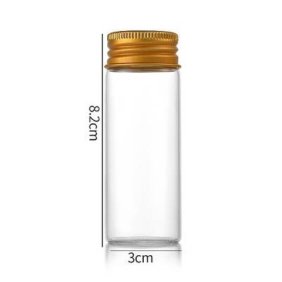 Clear Glass Bottles Bead Containers