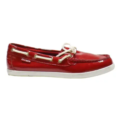 COLE HAAQN Boat Shoes Red Leather Womens UK 6