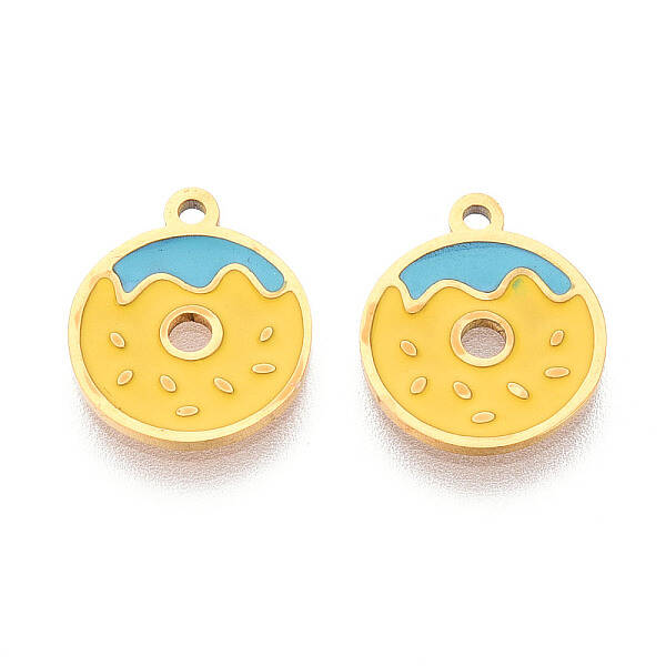 304 Stainless Steel Enamel Charms