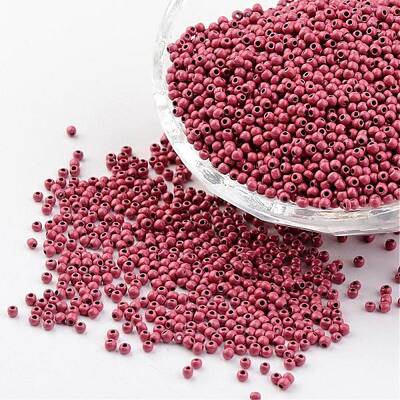 12/0 Grade A Baking Paint Glass Seed Spacer Beads