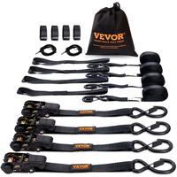 VEVOR Ratchet Tie Down Straps Kit, 2200-11128 lb Max Break Strength, Includes 4 Premium 1\