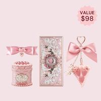 Flower Knows Fairy Vanity Set, mini makeup set with lipstick, eyeshadow, perfume, hairpin, cosmetic, ideal for gift, dealsfor...