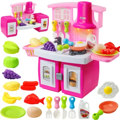 Transforming Kitchen Playset – 2-in-1 Cooking Toy for Kids with Lights & Sounds