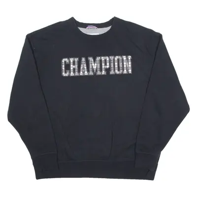 CHAMPION Mens Sweatshirt Black XL