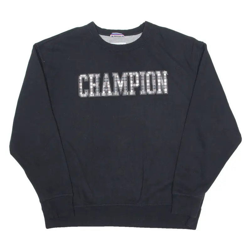 CHAMPION Mens Sweatshirt Black XL