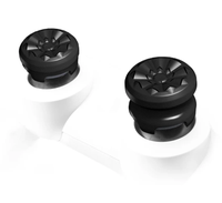 Thumbstick Grips Black for PlayStation 5/4 (PS5/4) | Performance Thumbsticks | 1 High-Rise, 1 Mid-Rise | Black gaming control...