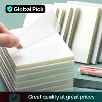 50 Sheets/pack Transparent Sticky Notes, Notepads, Stationery Supplies for School