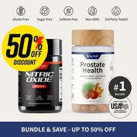 Official authentic product Ultimate Men'sHealthBundle-Supplements-Nitric OxideBooster 60ct +Prostate Health Bundle -Natural S...