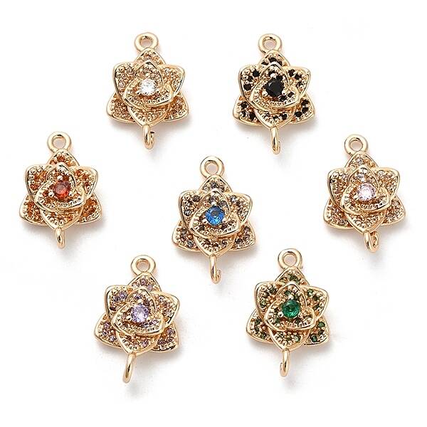 Glass Connector Charms
