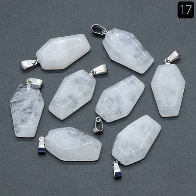Natural Quartz Crystal Pendants